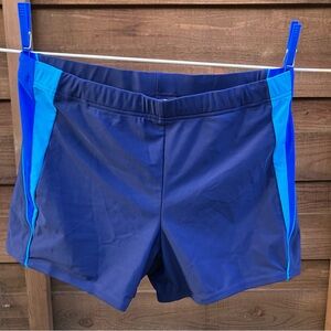 Speedo Blue Athletic Shorts Lightweight Moisture-Wicking